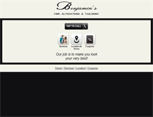 Tablet Screenshot of benjaminsalterations.com